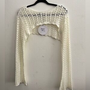 Ivory Princess Polly Crochet Top